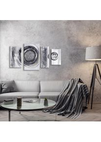 &Ouml;lgem&auml;lde B&Ouml;NNINGHOFF, schwarz (farbe bild(er): schwarz), B:124cm H:70cm T:3cm, Canvas, Holz, Bilder, &Ouml;lgem&auml;lde, jedes Bild ein Unikat