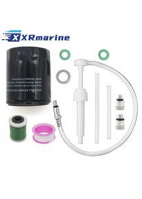16510-96J00 Oil Filter & 15412-93J10 Fuel Filter Kit for Suzuki 4 Stroke DF 200 225 250 300 350 HP Outboard Eninge 8M0222305