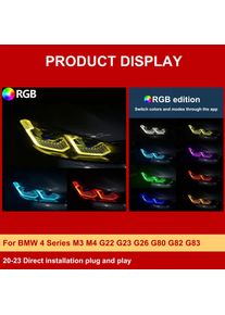 RGB Angel eye DRL Module LED Board 63119851052 Multiple Colors For BMW M3 M4 G80 G22 G82 G23 G26 430I M440i CSL Laser Headlight