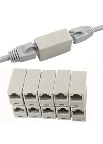 5 Ethernet Connectors, Dual-Way Ethernet Pass-Through Connectors, Ethernet Connectors, Ethernet Cable Extender Connectors