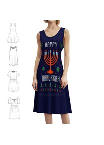 Happy Hanukkah 2020 Preppy Style Mini Dress For Women A-Line Loose Fit Casual Day Dress Happy Hanukkah Hanukkah Chrismukkah