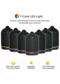 500ml Ultrasonic Essential Oil Diffuser & 3 Aromatherapy Oils Set - Whisper-Quiet Air Humidifier with Auto Shut-Off for Bedroom Baby Nursery Office