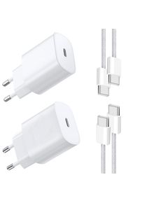 2-Pack 20W USB C Charger, Super Fast Charging Nylon Adapter With 2M USB C Cable for Samsung Galaxy S23/S22/S21 Ultra/S21+/S20