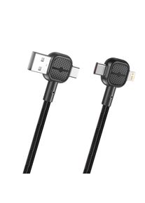 2 in 1 USB Type C Cable 240W PD Fast Charging Wire Type C To Type C Cable For iPhone 15 14 Pro Max MacBook iPad Xiaomi