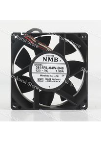 Original NMB 3615RL-04W-B46 12V 1.50A 9CM 4-wire waterproof variable frequency cooling fan