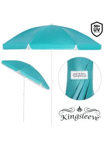 Kingsleeve Parasol Cyprus turquoise 180cm UV-bescherming 50+ kantelfunctie