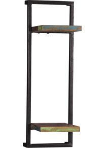 Wandregal Sit "Riverboat", bunt (schwarz, bunt), B:25cm H:75cm T:25cm, Massivholz, Metall, Regale, Wandregal