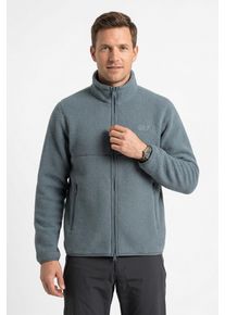 Fleecejacke Jack Wolfskin "LITE CURL FZ M", Herren, Gr. S (48), grau odessa, Fleece, Obermaterial: 100% Polyester. Futter: 100% Polyester, normal, Jacken Fleecejacke, Atmungsaktiv, leicht, &Uuml;bergangsjacke