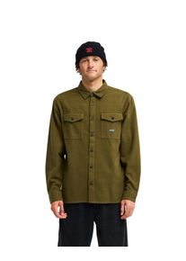 Langarmhemd Billabong "Since 73 Del Mar Flannel", Herren, Gr. M, US-Gr&ouml;&szlig;en, gr&uuml;n (winter moss), Obermaterial: 100% Baumwolle., Hemden Langarmhemd