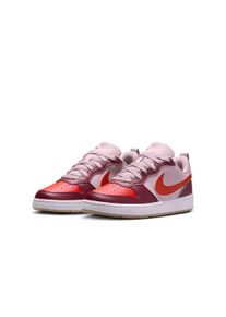 Sneaker Nike Sportswear "Court Borough Low Recraft (GS)", M&auml;dchen, Gr. 35,5, rosa (particle rose, dragon rot, schwarz team rot), Synthetik, Textil, Schuhe Sneaker, Design auf den Spuren des Air Force 1