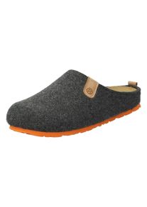 Pantoffel Rohde "NAPOLI-H", Herren, Gr. 41, grau (anthrazit, meliert), Filz, Schuhe Pantoffel, Clog, Hausschuh, Homeslipper mit herausnehmbarer Innensohle