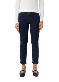 Slim-fit-Jeans comma, Damen, Gr. 44, N-Gr, blau, Denim/Jeans, Obermaterial: 85% Baumwolle, 13% Polyester, 2% Elasthan, unifarben, slim fit kn&ouml;chelfrei, Jeans Slim-fit-Jeans, im Five-Pocket Style