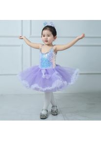 THEEPER Dance Outfit for Girls, Children Summer Dresses, Princess Ballet Dress Sequined Dance Outfit, Kids' Ballet Clothes