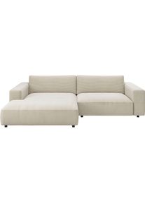 Ecksofa Musterring "MR LUCIA, Charakterstarker Lounge-Komfort von Musterring", nature, B:296cm H:81cm T:190cm, 88% Polyester, 12% Polyacryl, Sofas, Ecksofa, XXL-Longchair, erstklassige Kammerkissen & zeitloser Look
