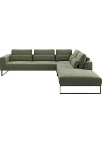 Ecksofa Musterring "JUSTB PM100, stilvoller Lounge-Komfort von Musterring", gr&uuml;n (turtle), B:308cm H:88cm T:290cm, 85% Polyester, 15% Viskose, Sofas, Ecksofa, Kollektion Bettina Zimmermann, optionaler Sitzvorzug & Fu&szlig;-Auswahl