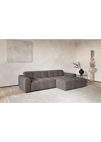 Ecksofa COTTA "Sento", stone, B:280cm H:76cm T:172cm, 96% POLYESTER (PES) 4% POLYAMID (PA), Sofas, Ecksofa