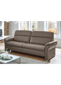 3-Sitzer DIE PLANBAR "PN-EM16031, Breite 216 cm", braun (torro artisckocke), B:216cm H:96cm T:92cm, Sofas, 3-Sitzer, Echtleder mit Federkernpolsterung, wahlweise mit Armteilverstellung