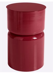 Beistelltisch HEINE HOME, weinrot, B:26,5cm H:41cm T:26,5cm, Tische, Beistelltisch