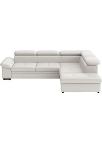 Sit & More Ecksofa SIT & MORE "Viola", beige (reinwei&szlig;), B:249cm H:73cm T:226cm, Sofas, Ecksofa, optional mit Bettfunktion