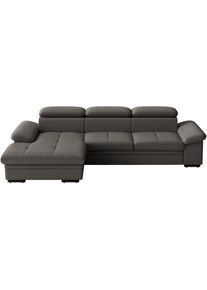 Sit & More Ecksofa SIT & MORE "Viola", anthrazit, B:260cm H:73cm T:174cm, Sofas, Ecksofa, optional mit Bettfunktion