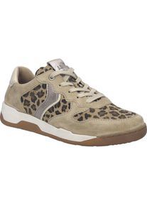 Sneaker Josef Seibel "Arleen 02, leopard-multi", Damen, Gr. 38, beige (leopard, multi), Obermaterial: 100% Rindsleder Leather cow., Schuhe Sneaker