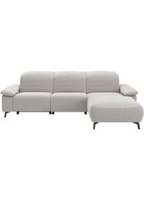 Ecksofa Musterring "MR 370, intelligenter Komfort im modernen Design", beige (wei&szlig;), B:280cm H:83cm T:180cm, 95% Polyester, 5% Nylon, Sofas, Ecksofa, Optionale Relaxfunktion, flexible Kopfteile & klappbare Armlehnen