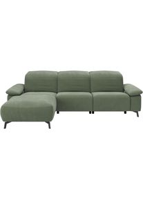 Ecksofa Musterring "MR 370, intelligenter Komfort im modernen Design", gr&uuml;n (turtle), B:280cm H:83cm T:180cm, 94% Polyester, 6% Nylon, Sofas, Ecksofa, Optionale Relaxfunktion, flexible Kopfteile & klappbare Armlehnen