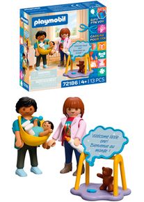 Konstruktions-Spielset Playmobil "Geburt (72186), Life", bunt, Spielbausteine, Kinder, Kunststoff, Konstruktions-Spielset, Made in Europe