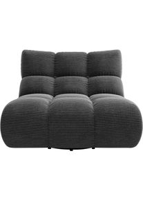 1,5-Sitzer Home Affaire "Cozy Bubble, 360 drehbarer Sessel, Breite 107 cm", anthrazit, B:112cm H:82cm T:108cm, 100% Polyester, Sofas, 1 5-Sitzer, mit eleganter Steppung, Rundumbezug & weicher Polsterung