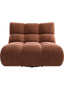 1,5-Sitzer Home Affaire "Cozy Bubble, 360 drehbarer Sessel, Breite 107 cm", rusty, B:112cm H:82cm T:108cm, 100% Polyester, Sofas, 1 5-Sitzer, mit eleganter Steppung, Rundumbezug & weicher Polsterung