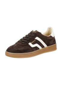Sneaker Gant "Cuzima", Damen, Gr. 42, dunkelbraun, Leder, Veloursleder, kontrastfarbene Details, Schuhe Sneaker, Retro-Sneaker, Halbschuh, Freizeitschuh, Schn&uuml;rschuh mit Logo