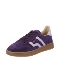 Sneaker Gant "Cuzima", Damen, Gr. 39, lila, Leder, Veloursleder, kontrastfarbene Details, Schuhe Sneaker, Retro-Sneaker, Halbschuh, Freizeitschuh, Schn&uuml;rschuh mit Logo