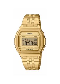 Chronograph CASIO VINTAGE, gold (goldfarben), Armbanduhren, Damen, Chronograph, Quarzuhr, Armbanduhr, Damenuhr, Herrenuhr, Edelstahlarmband, digital