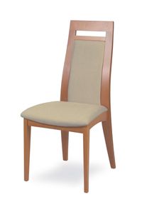 Esszimmerstuhl Home Affaire "CLIO", buche, beige, buche natur, beige, B:48cm H:101cm T:58cm, Massivholz, St&uuml;hle, Esszimmerstuhl, Stuhl mit wasserabweisender Stoff