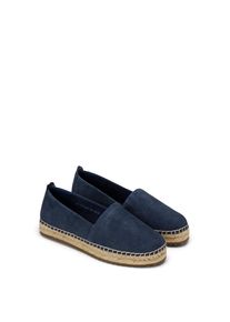 Marc O'Polo Espadrille MARC O'POLO "Gem", Damen, Gr. 37, dunkelblau, Ziegenveloursleder, unifarben, Schuhe Espadrille, Slipper, Halbschuh, Schlupfschuh, Sommerschuh mit Jutebezug