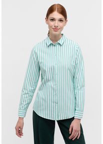 Hemdbluse Eterna "REGULAR FIT", Damen, Gr. 38, gr&uuml;n, 70% Baumwolle, 30% Lyocell, Blusen Hemdbluse, EASY IRON (b&uuml;gelleicht)