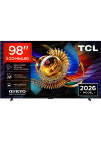 TCL LED-Fernseher "98Q7D Pro", Energieeffizienz: D, schwarz, 98 &Prime;, Fernseher, LED-Fernseher