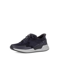 Slip-On Sneaker ROLLINGSOFT, Damen, Gr. 42, dunkelblau kombiniert, Leder, Mesh, Veloursleder, Schuhe Slip-On Sneaker, Slipper, Halbschuh, Freizeitschuh mit Kontrastn&auml;hten, G-Weite