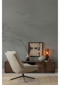 Drehsessel Woood "Milaro mit Fling-Melange-Bezug und Drehmechanismus B75 x T94 x H88 cm", natur, B:75cm H:88cm T:94cm, Sessel, Drehsessel, Tragkraft 120 kg, Hohe Verschlei&szlig;festigkeit, mittlere Sitzh&ouml;he