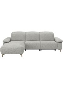 Ecksofa Musterring "MR 370, intelligenter Komfort im modernen Design", light, grau, B:280cm H:83cm T:180cm, 8% Baumwolle, 92% Polyester, Sofas, Ecksofa, Optionale Relaxfunktion, flexible Kopfteile & klappbare Armlehnen