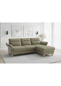 Sit & More Ecksofa SIT & MORE "Pamela", savannah, B:230cm H:90cm T:164cm, 100% Polyester, Sofas, Ecksofa