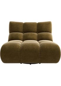 1,5-Sitzer Home Affaire "Cozy Bubble, 360 drehbarer Sessel, Breite 107 cm", messing, B:112cm H:82cm T:108cm, 100% Polyester, Sofas, 1 5-Sitzer, mit eleganter Steppung, Rundumbezug & weicher Polsterung