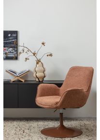 Drehsessel Woood "Marten mit Nova-Gewebtem Bezug h&ouml;henverstellbar B 79 x T 76 x H 91 cm", orange, B:79cm H:91cm T:76cm, Sessel, Drehsessel, Tragkraft 120 kg, Sehr hohe Verschlei&szlig;festigkeit, Armlehnen integriert
