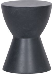Hocker Woood "Dover aus Fiberclay mit Betonoptik und Sanduhr-Form &Oslash; 35 x H 45 cm", grau (anthrazit), B:35cm H:45cm T:35cm, Hocker, Hocker, Glasfaser-Ton-Verbund, Tragkraft 50 kg, Pfleiglicht