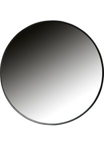 Spiegel Woood "Doutzen Metall mit Pulverbeschichtung", transparent (schwarz), B:80cm H:80cm T:5cm &Oslash;:80cm, glasspiegel, Spiegel, Spiegel, HRP-Stahlrahmen, Europ&auml;ischer Spiegelglasstandard, Pfleiglicht