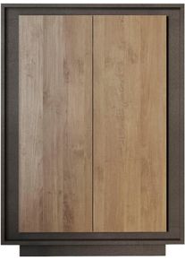 Highboard Home Affaire "Sky, B/H 106/171 cm, Stauraumschrank/Hochkommode, 2 T&uuml;ren", lava, mercure dekor holzstruktur, B:106cm H:171cm T:40cm, Holzwerkstoff, Sideboards, Highboard, Softclosing, Korpus & Front 22 mm stark, Rahmen-Optik