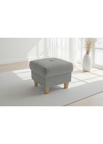Sit & More Polsterhocker SIT & MORE, stone, B:58cm H:48cm T:58cm, 100% Polyester, Hocker, Polsterhocker
