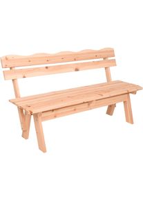 Sitzbank Garden Pleasure "RANGUN", braun, B:62cm H:81,5cm T:150cm, Holz, Sitzb&auml;nke, Sitzbank, ohne Armlehnen
