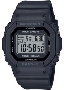 Funkchronograph CASIO Baby-G, schwarz, Armbanduhren, Damen, Funkchronograph, Armbanduhr, Digitaluhr, Solaruhr, Damenuhr