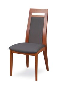 Esszimmerstuhl Home Affaire "CLIO", braun (kirsch, ash, kirschbaum, ash), B:48cm H:101cm T:58cm, Massivholz, St&uuml;hle, Esszimmerstuhl, Stuhl mit wasserabweisender Stoff